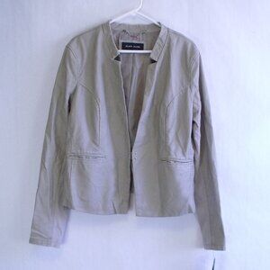 Black Rivet Faux Leather Jacket